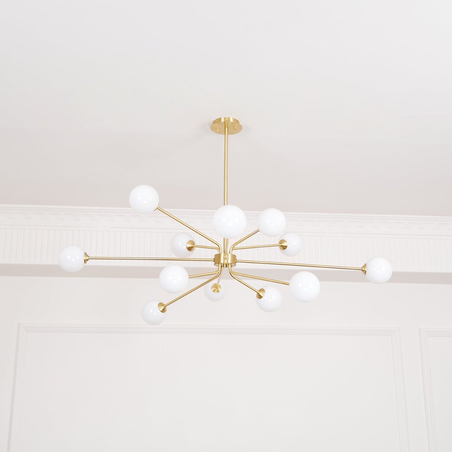 Brass Sputnik Chandelier — Mid-Century Modern Statement - LumoTrot