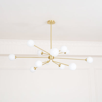 Geometric silhouette of the Sputnik chandelier