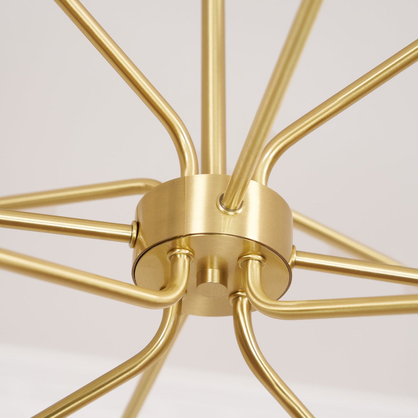 Brass Sputnik Chandelier — Mid-Century Modern Statement