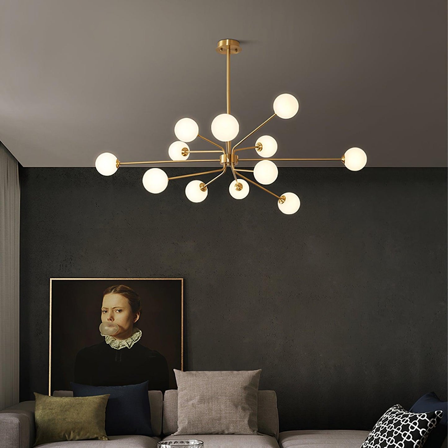 Brass Sputnik Chandelier — Mid-Century Modern Statement - LumoTrot