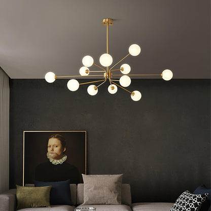 Brass Sputnik Chandelier — Mid-Century Modern Statement - LumoTrot