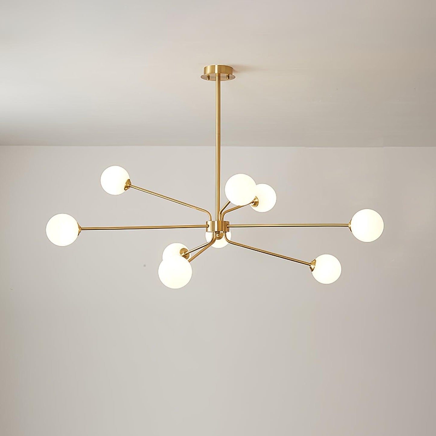 Brass Sputnik Chandelier — Mid-Century Modern Statement - LumoTrot