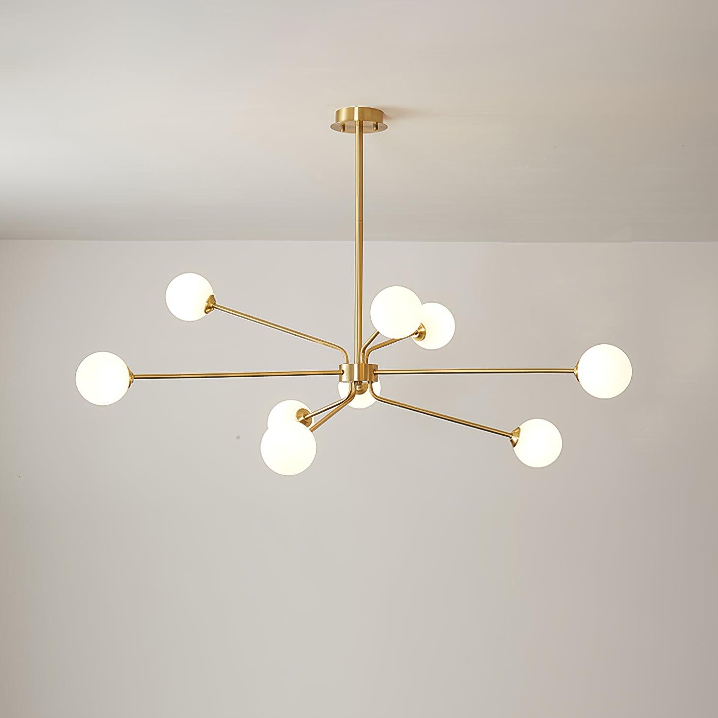 Brass Sputnik Chandelier — Mid-Century Modern Statement - LumoTrot