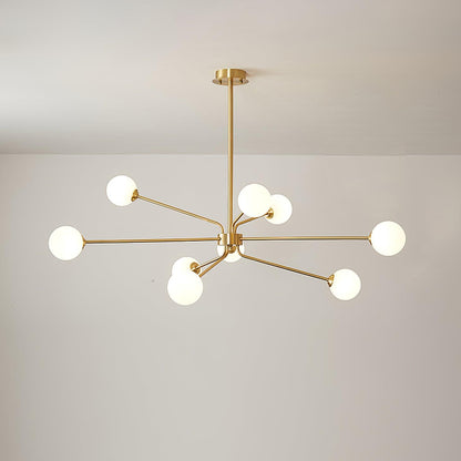 Brass Sputnik Chandelier — Mid-Century Modern Statement - LumoTrot