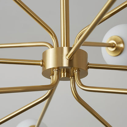 Brass Sputnik Chandelier — Mid-Century Modern Statement - LumoTrot
