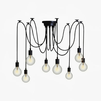 Matte Black Pendant Light — Industrial Statement