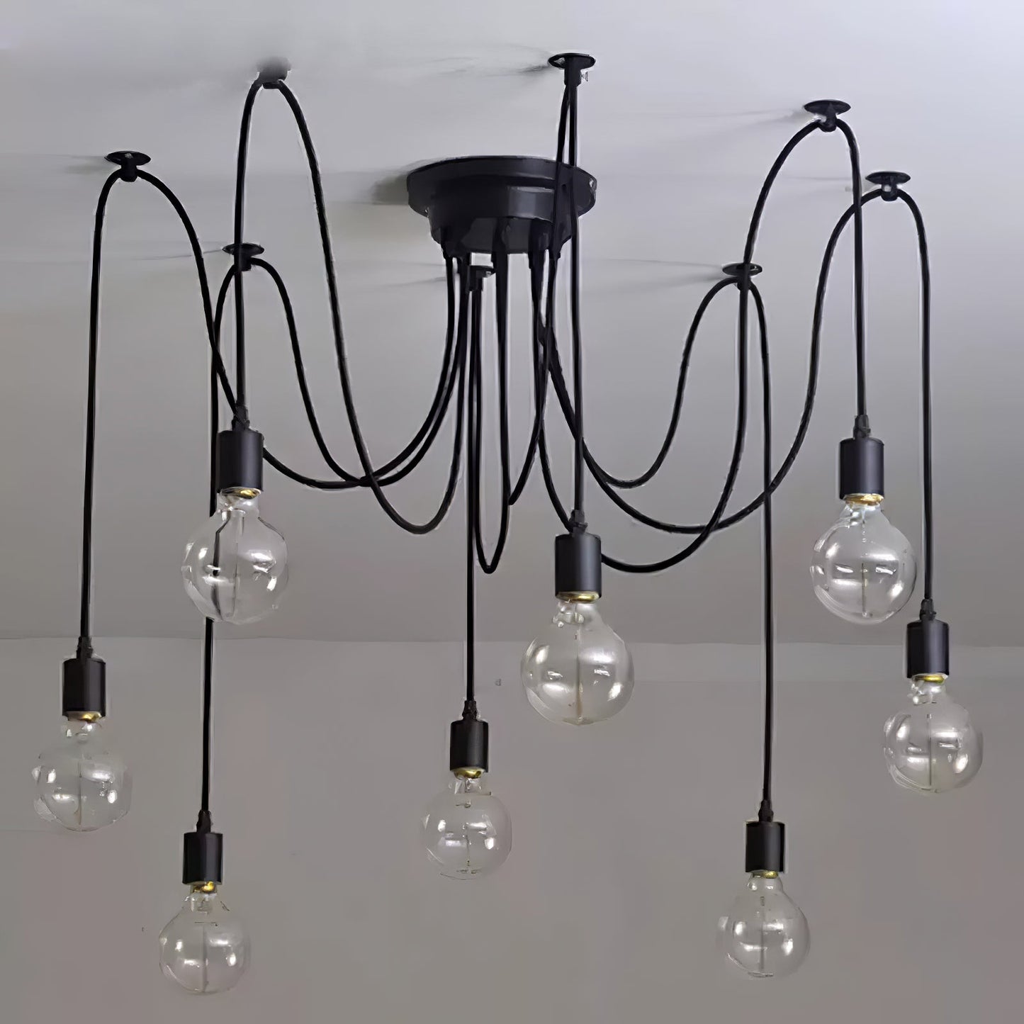 Matte Black Pendant Light — Industrial Statement