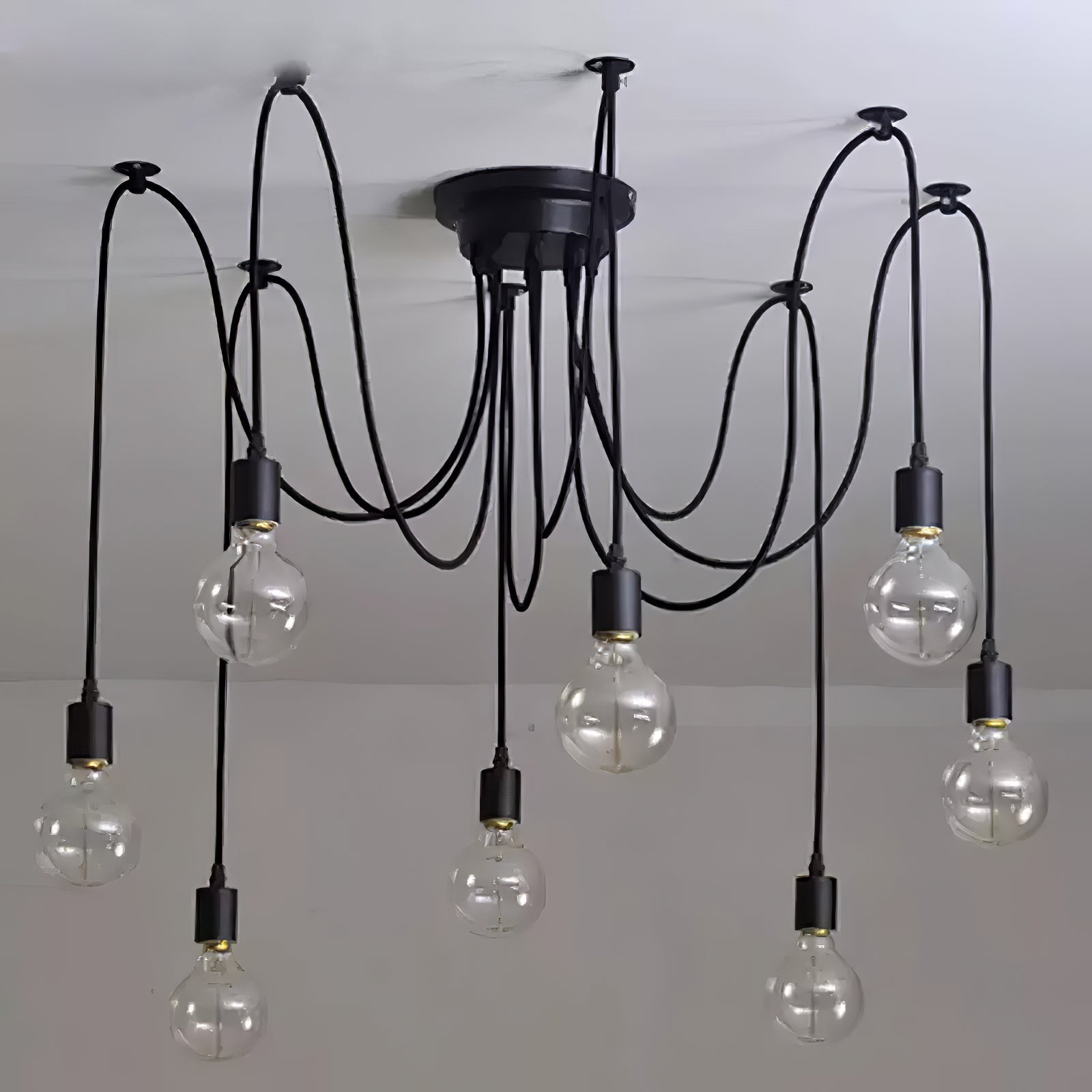 Matte Black Pendant Light — Industrial Statement