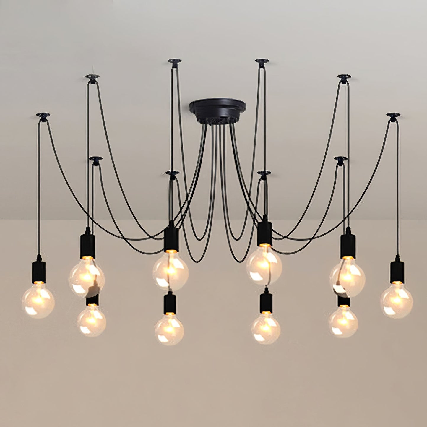 Matte Black Pendant Light — Industrial Statement