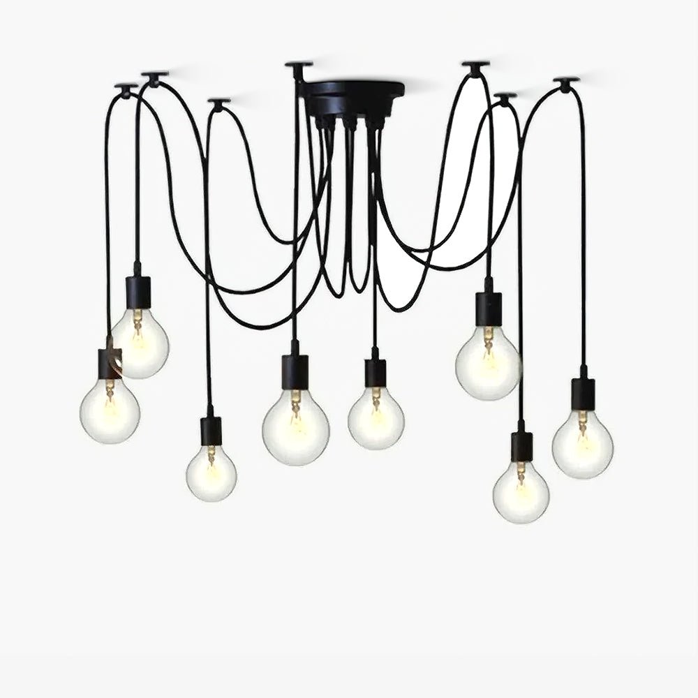 Matte Black Pendant Light — Industrial Statement