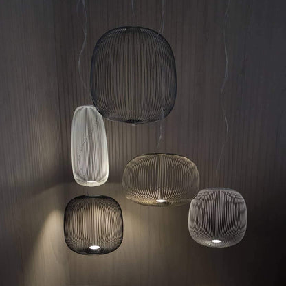Wire Mesh Pendant Light — Sculptural Light Play - LumoTrot