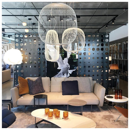 Wire Mesh Pendant Light — Sculptural Light Play - LumoTrot