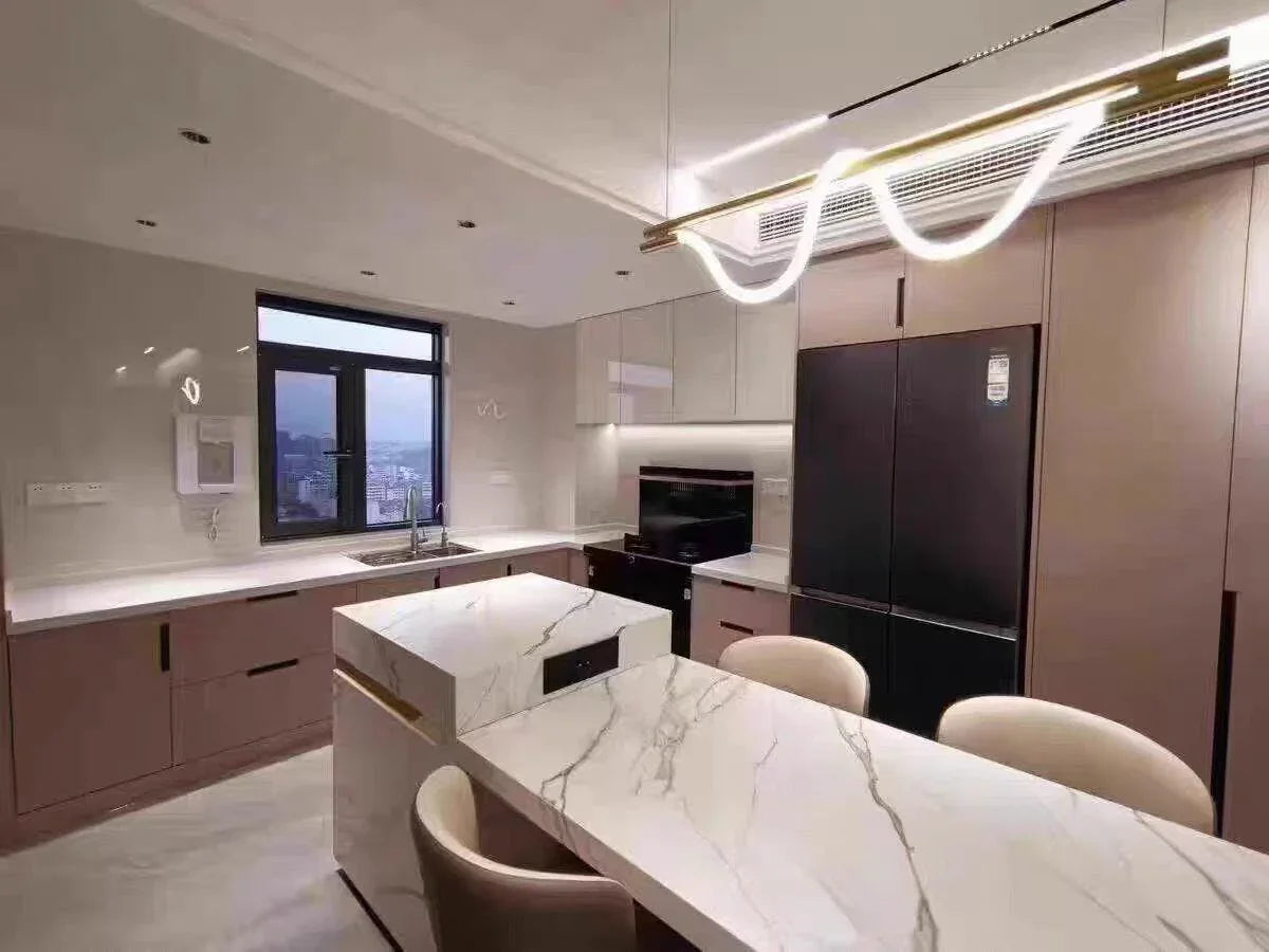 Brass LED Bar Pendant Light — Organic Sculptural Glow - LumoTrot