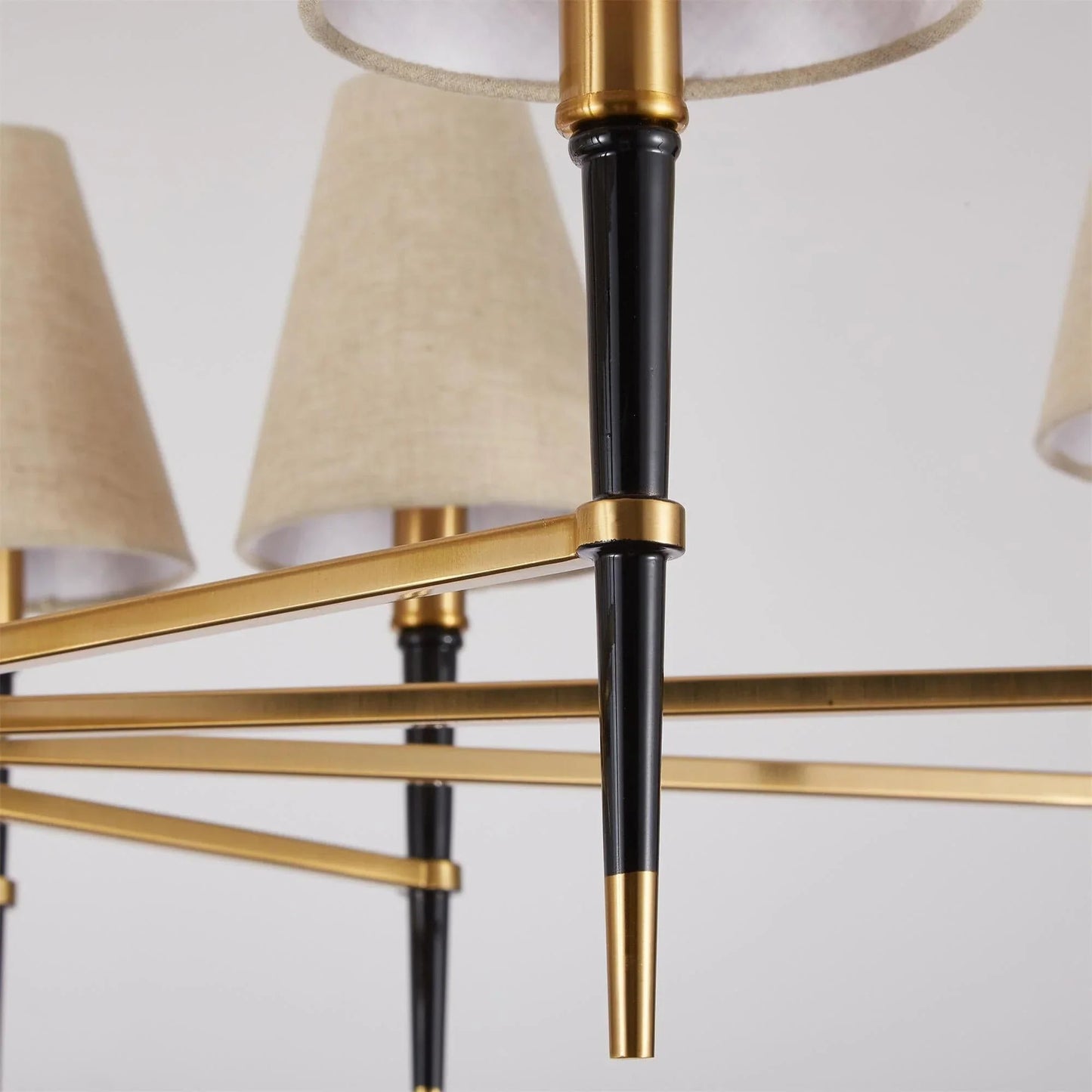 Fabric Shade Chandelier — Timeless Mid - Century Sophistication - LumoTrot