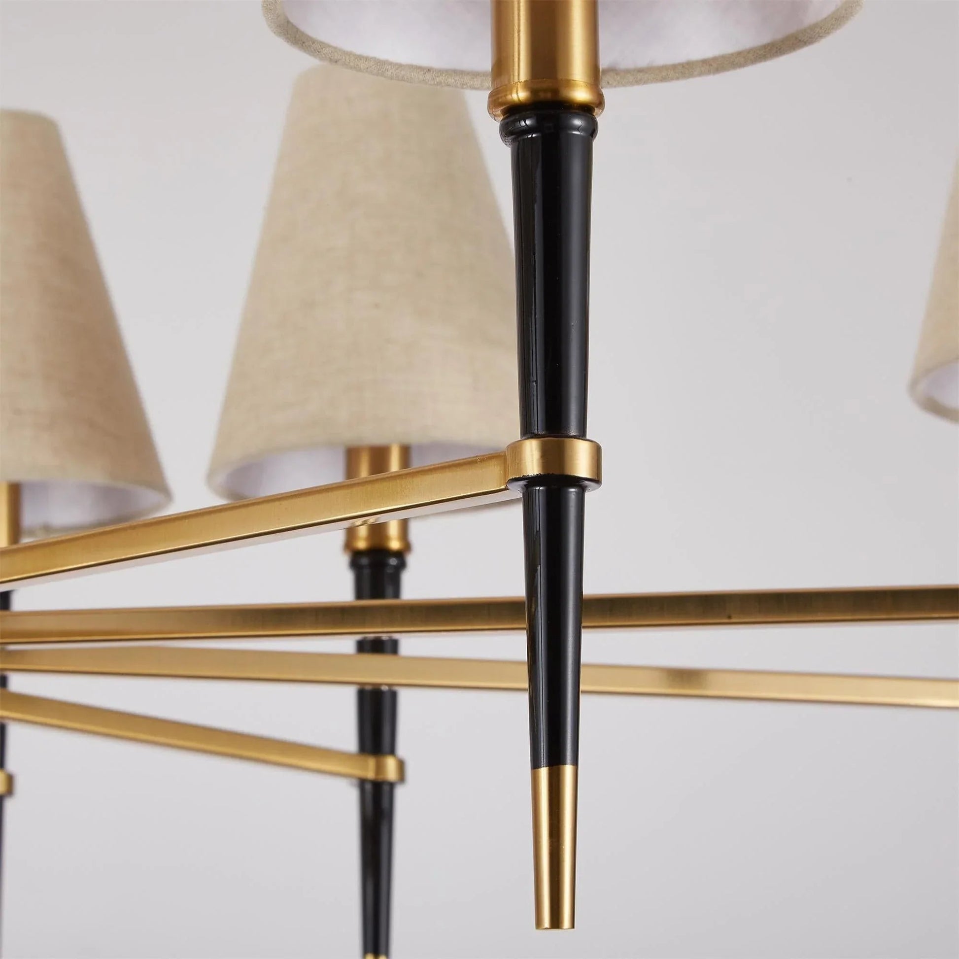 Fabric Shade Chandelier — Timeless Mid - Century Sophistication - LumoTrot
