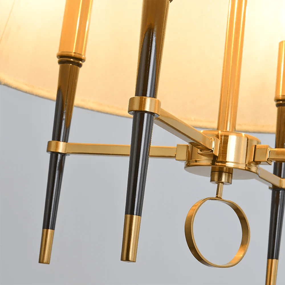 Fabric Shade Chandelier — Timeless Mid - Century Sophistication - LumoTrot