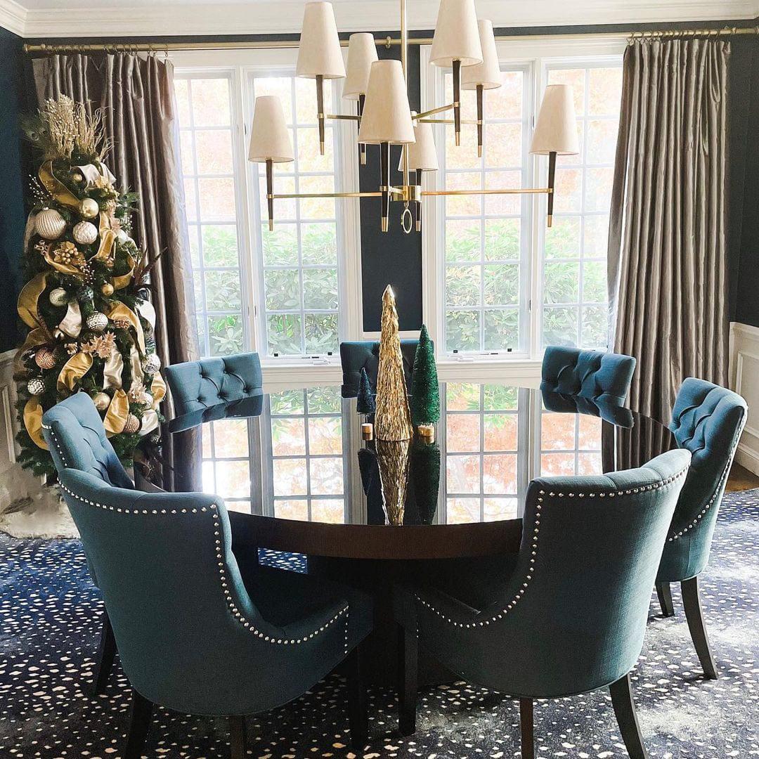 Fabric Shade Chandelier — Timeless Mid - Century Sophistication - LumoTrot