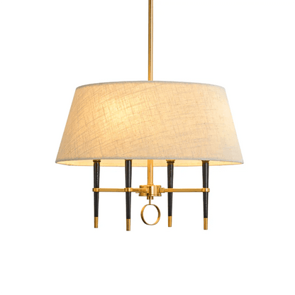 Fabric Shade Chandelier — Timeless Mid - Century Sophistication - LumoTrot