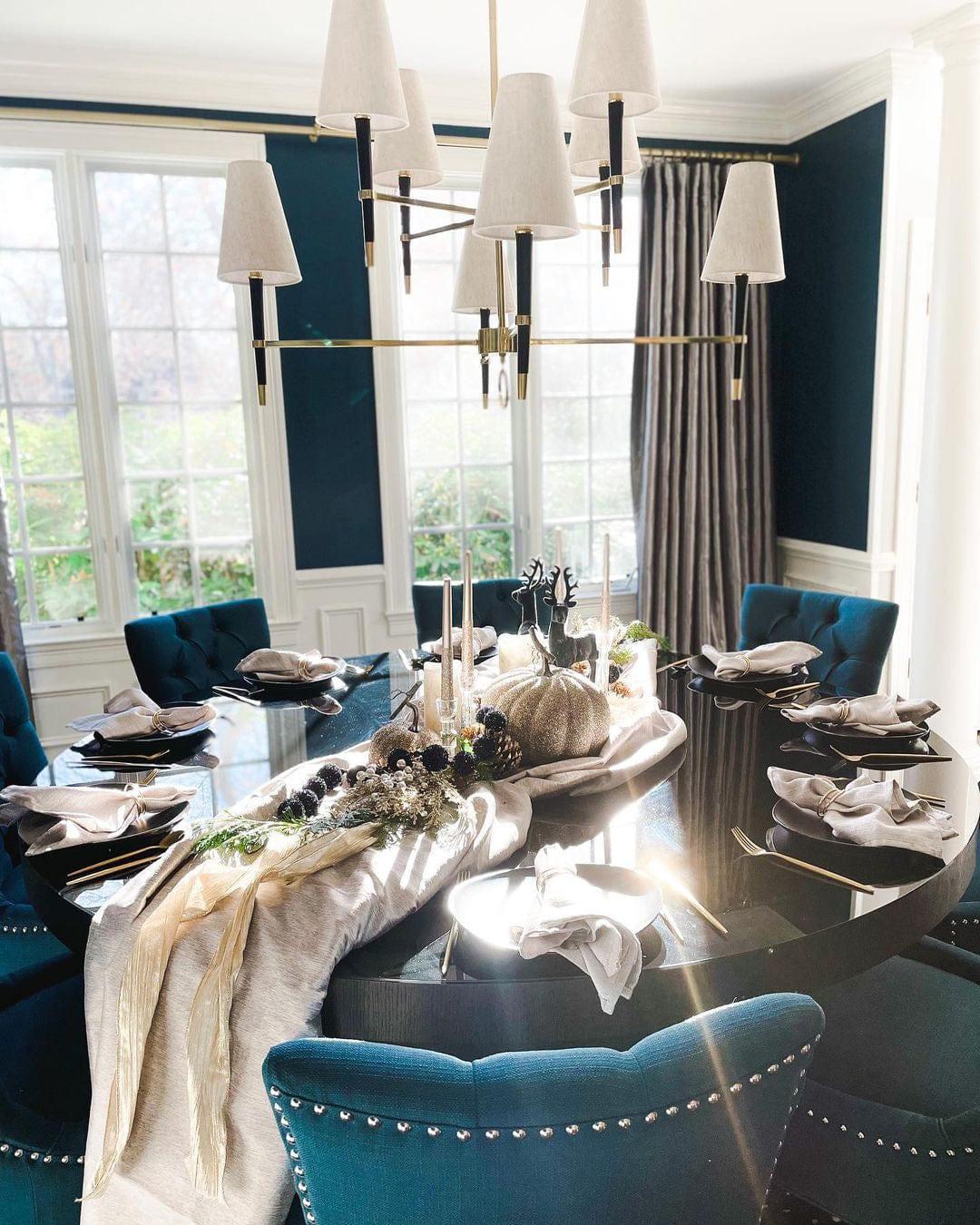 Fabric Shade Chandelier — Timeless Mid - Century Sophistication - LumoTrot
