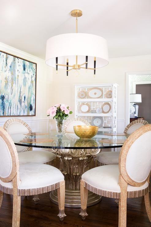 Fabric Shade Chandelier — Timeless Mid - Century Sophistication - LumoTrot
