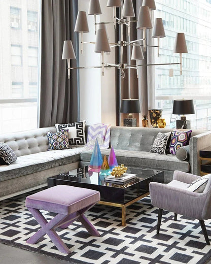 Fabric Shade Chandelier — Timeless Mid - Century Sophistication - LumoTrot