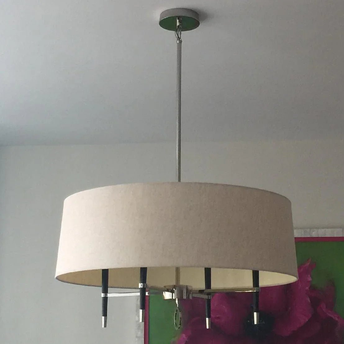 Fabric Shade Chandelier — Timeless Mid - Century Sophistication - LumoTrot