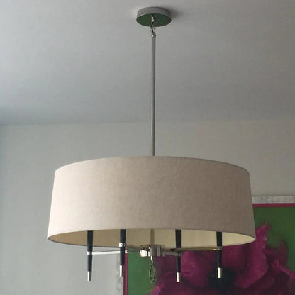 Fabric Shade Chandelier — Timeless Mid - Century Sophistication - LumoTrot