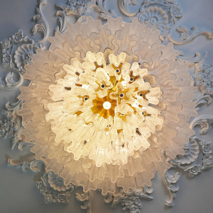 Textured Glass Ceiling Light — Art Deco Elegance - LumoTrot