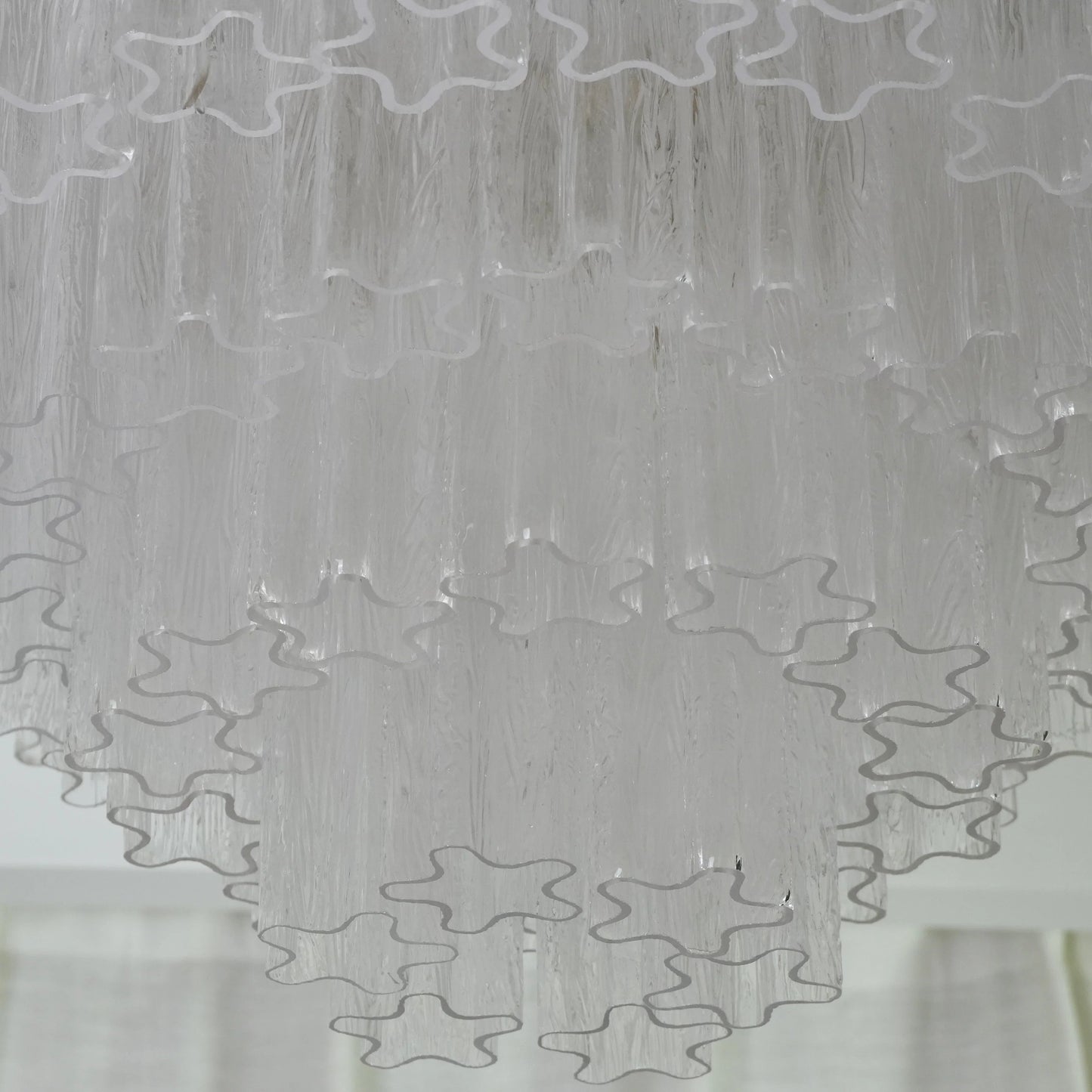 Textured Glass Ceiling Light — Art Deco Elegance - LumoTrot