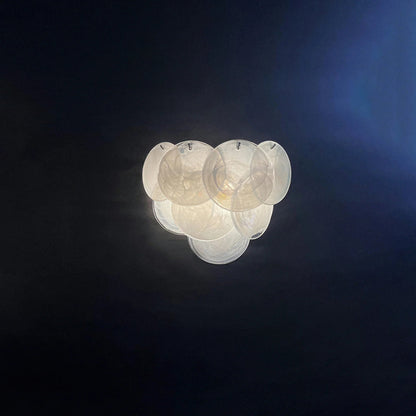 Iridescent Glass Disc Wall Sconce — Ethereal Glow - LumoTrot