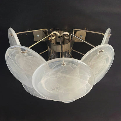 Iridescent Glass Disc Wall Sconce — Ethereal Glow - LumoTrot