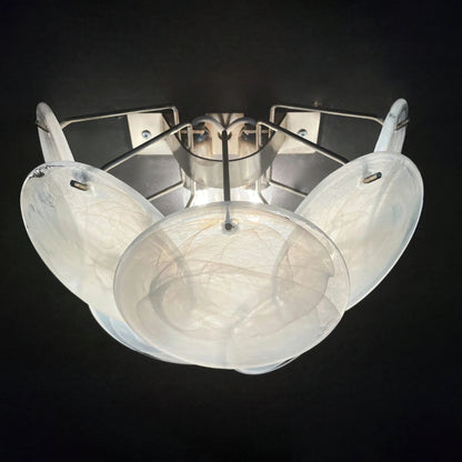 Iridescent Glass Disc Wall Sconce — Ethereal Glow - LumoTrot