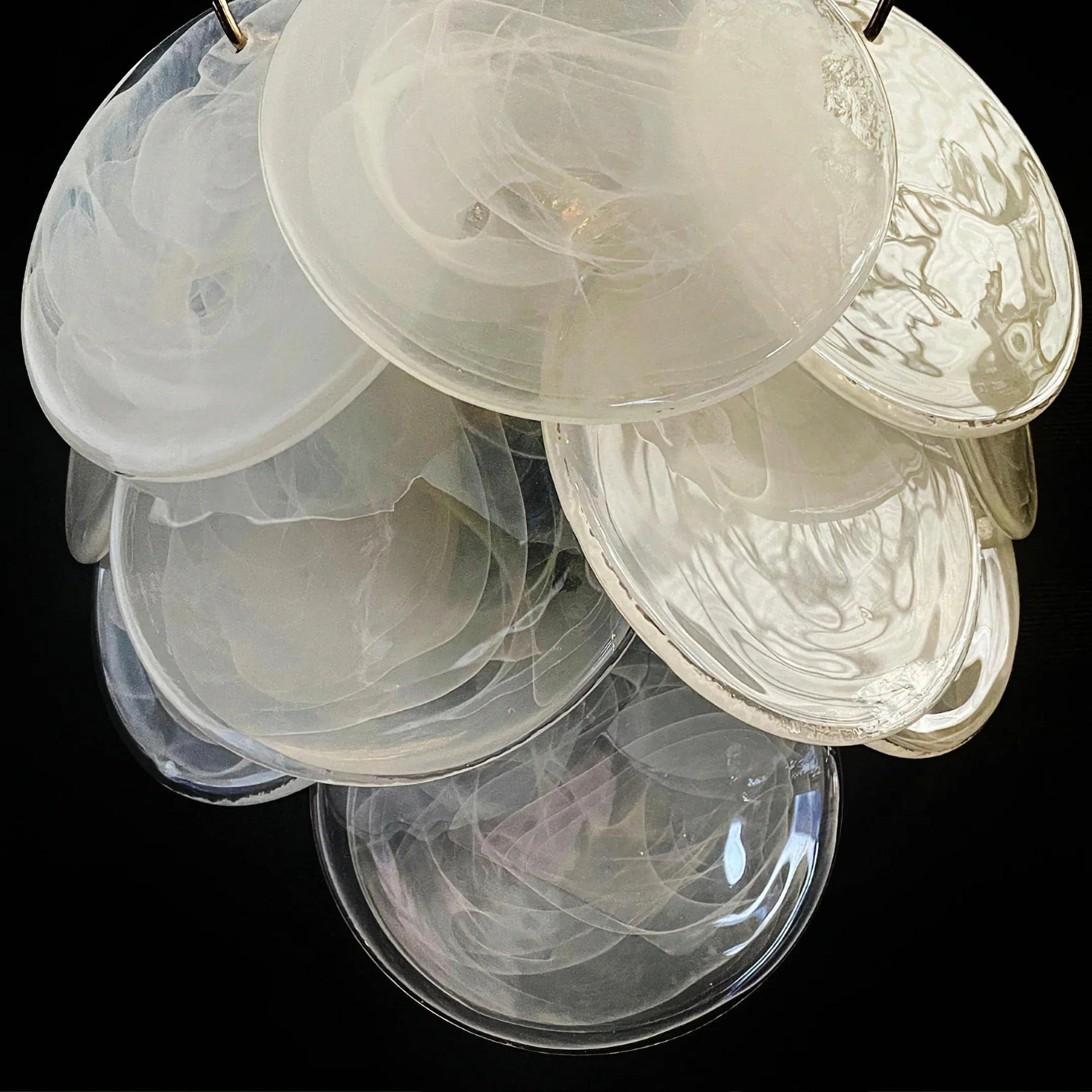 Iridescent Glass Disc Wall Sconce — Ethereal Glow - LumoTrot