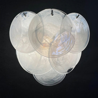 Iridescent Glass Disc Wall Sconce — Ethereal Glow - LumoTrot