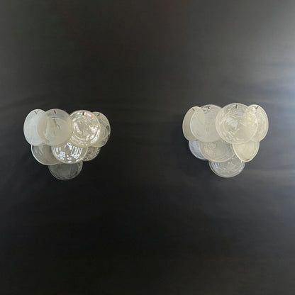 Iridescent Glass Disc Wall Sconce — Ethereal Glow - LumoTrot
