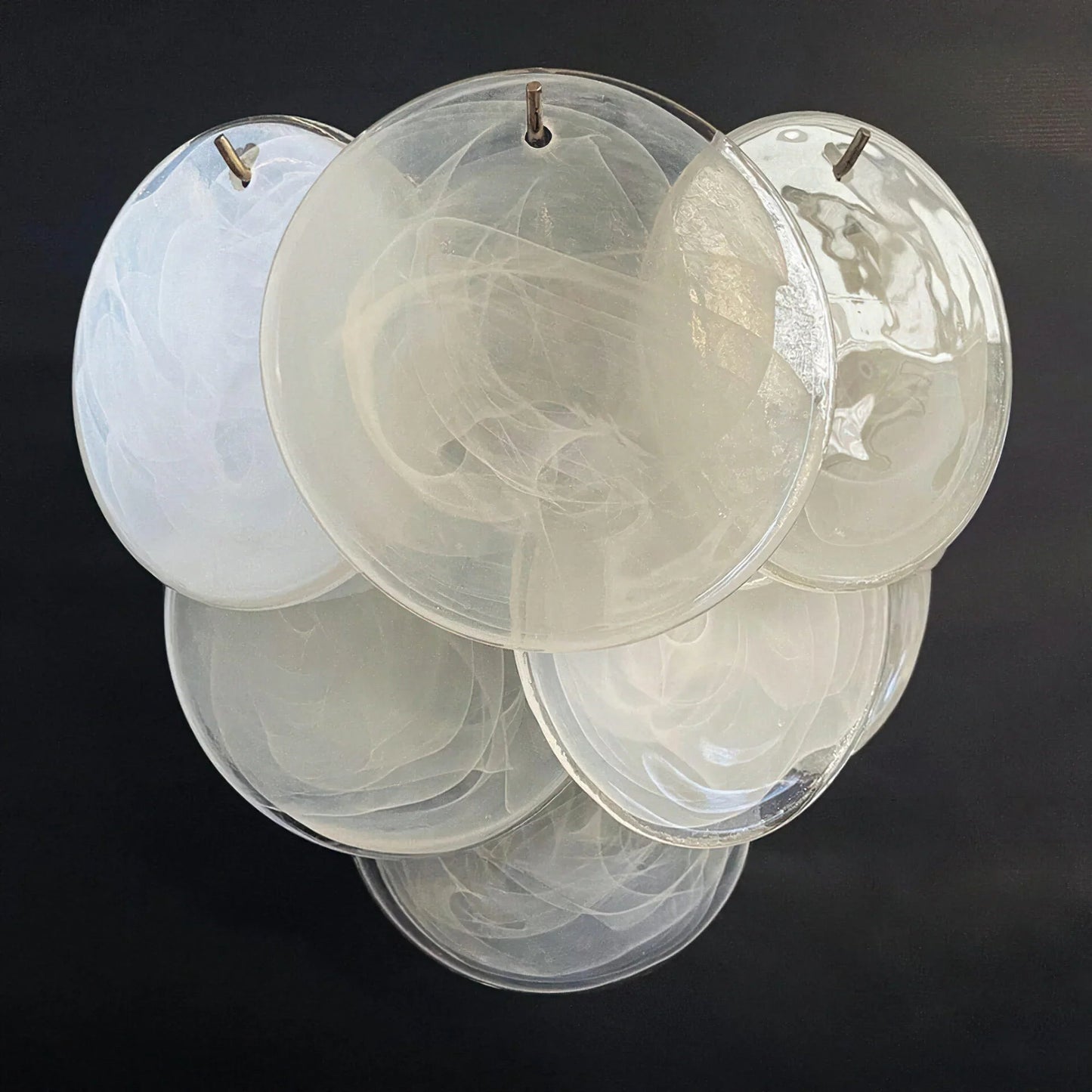 Iridescent Glass Disc Wall Sconce — Ethereal Glow - LumoTrot