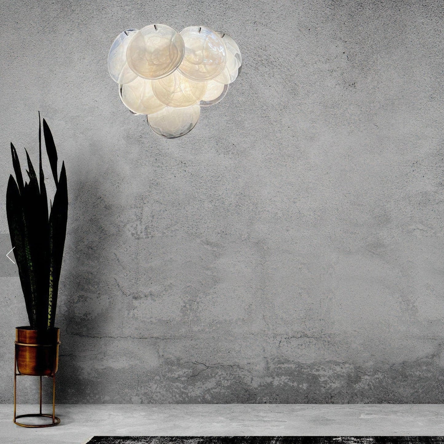 Iridescent Glass Disc Wall Sconce — Ethereal Glow - LumoTrot