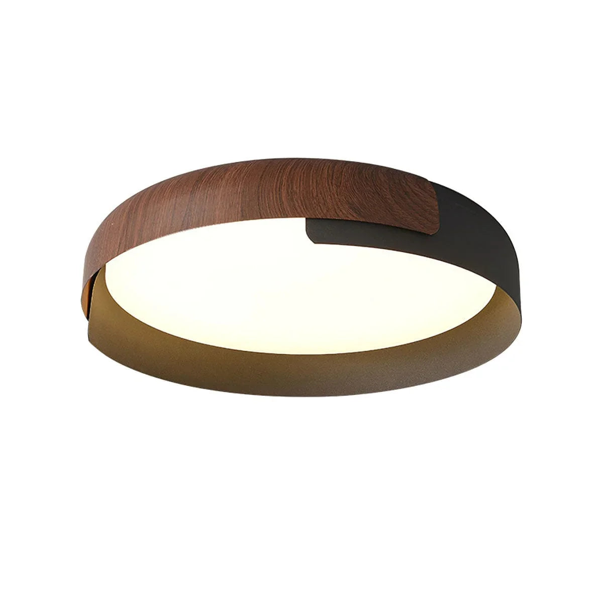Wood Grain Effect Ceiling Light — Modern Ambiance