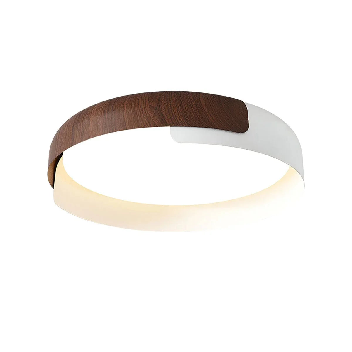 Wood Effect Metal Ceiling Light — Modern Japandi Ambiance - LumoTrot
