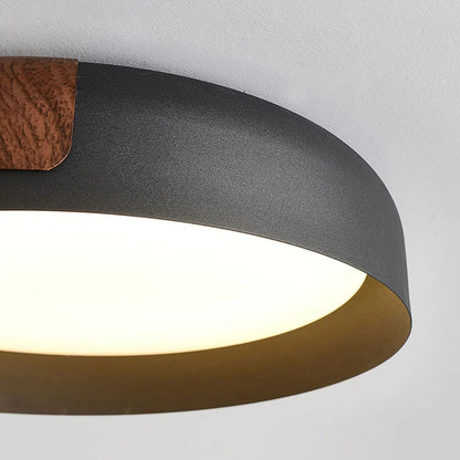 Wood Effect Metal Ceiling Light — Modern Japandi Ambiance - LumoTrot