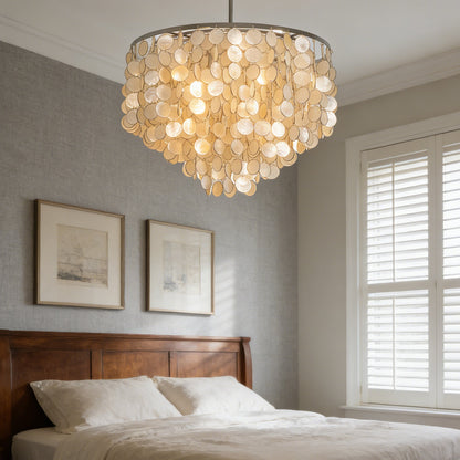 Capiz Shell Pendant Light — Coastal Luminescence - LumoTrot