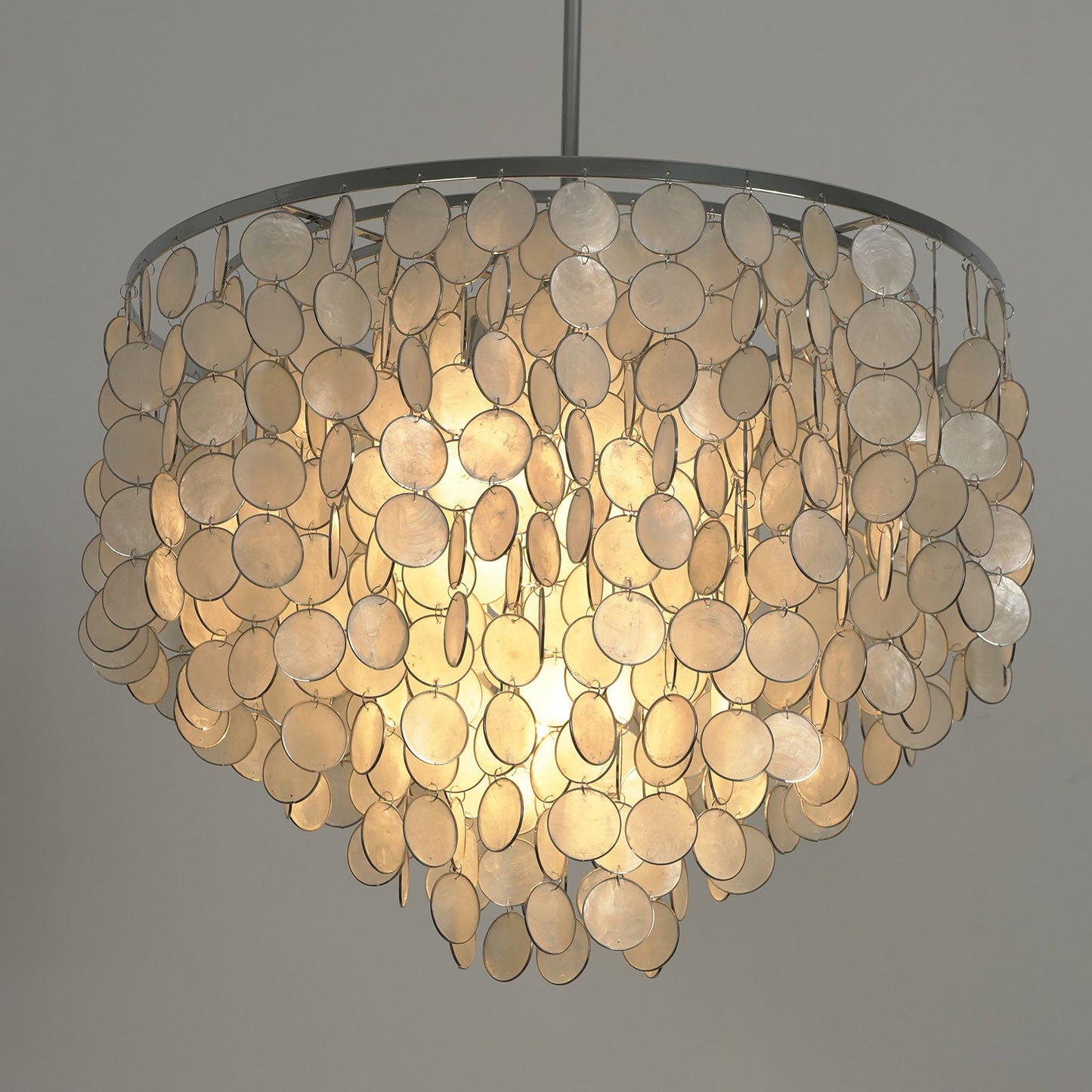 Capiz Shell Pendant Light — Coastal Luminescence - LumoTrot
