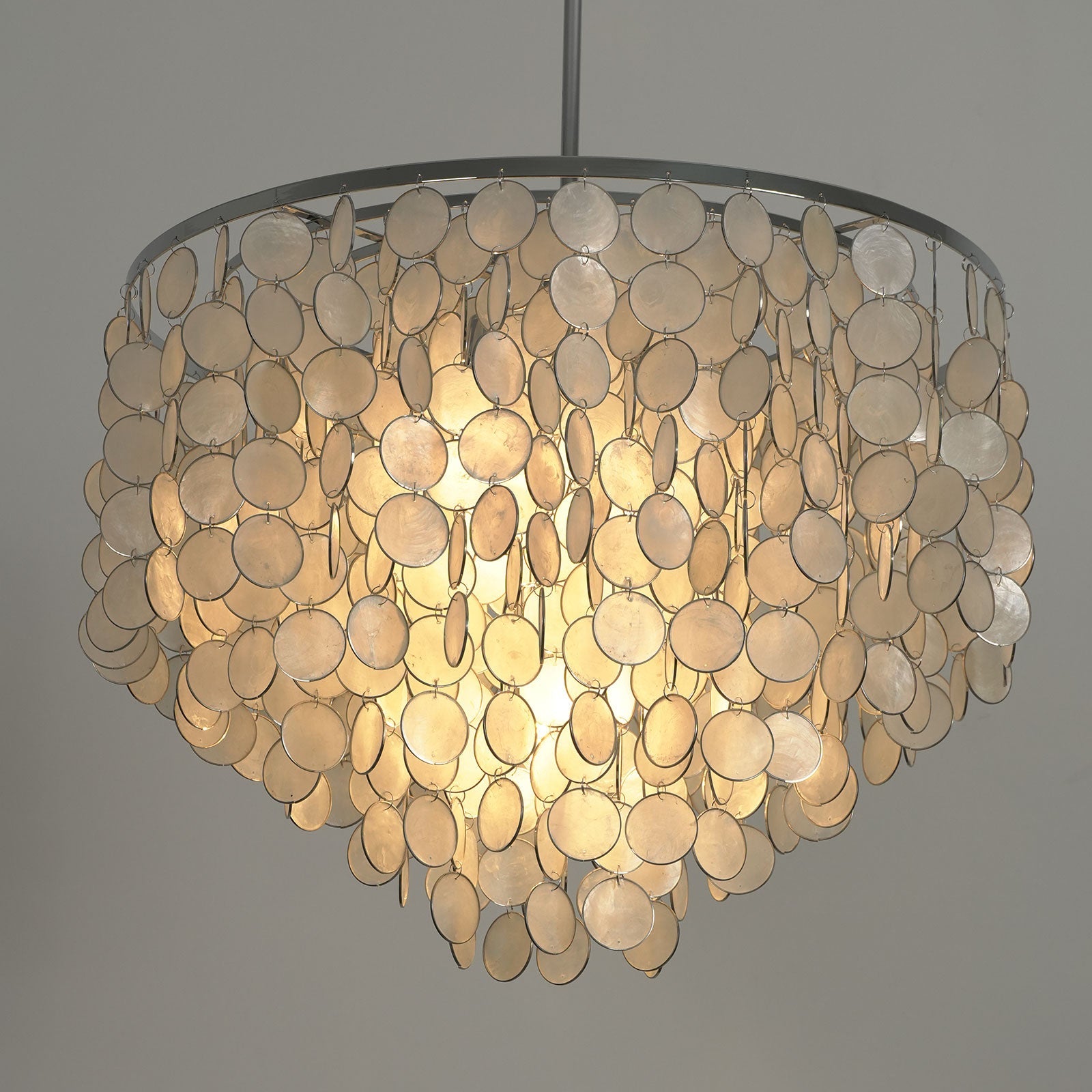 Capiz Shell Pendant Light — Coastal Luminescence - LumoTrot