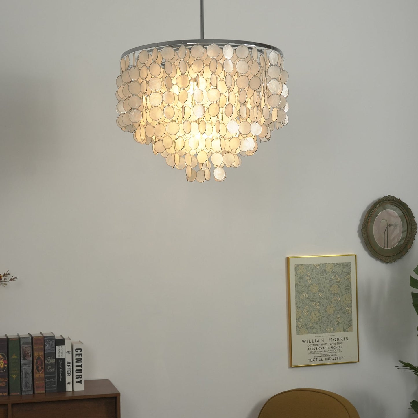 Capiz Shell Pendant Light — Coastal Luminescence - LumoTrot