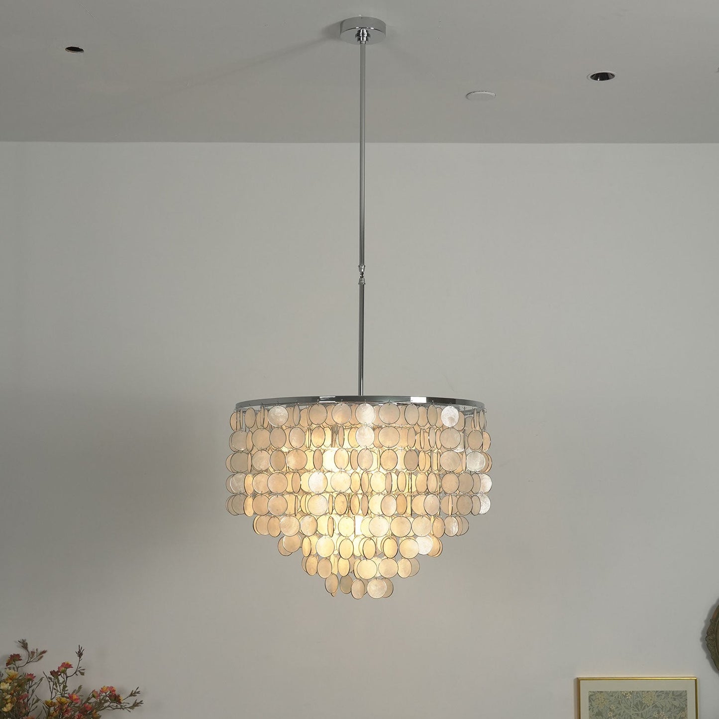 Capiz Shell Pendant Light — Coastal Luminescence - LumoTrot