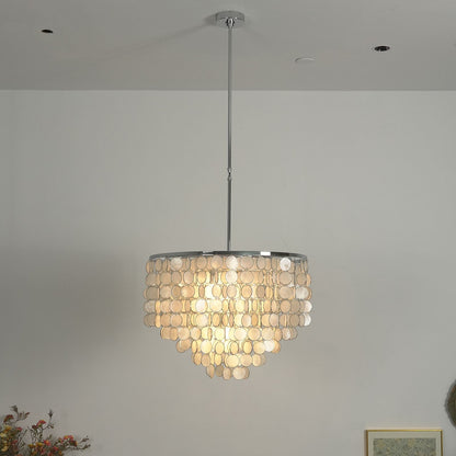 Capiz Shell Pendant Light — Coastal Luminescence - LumoTrot