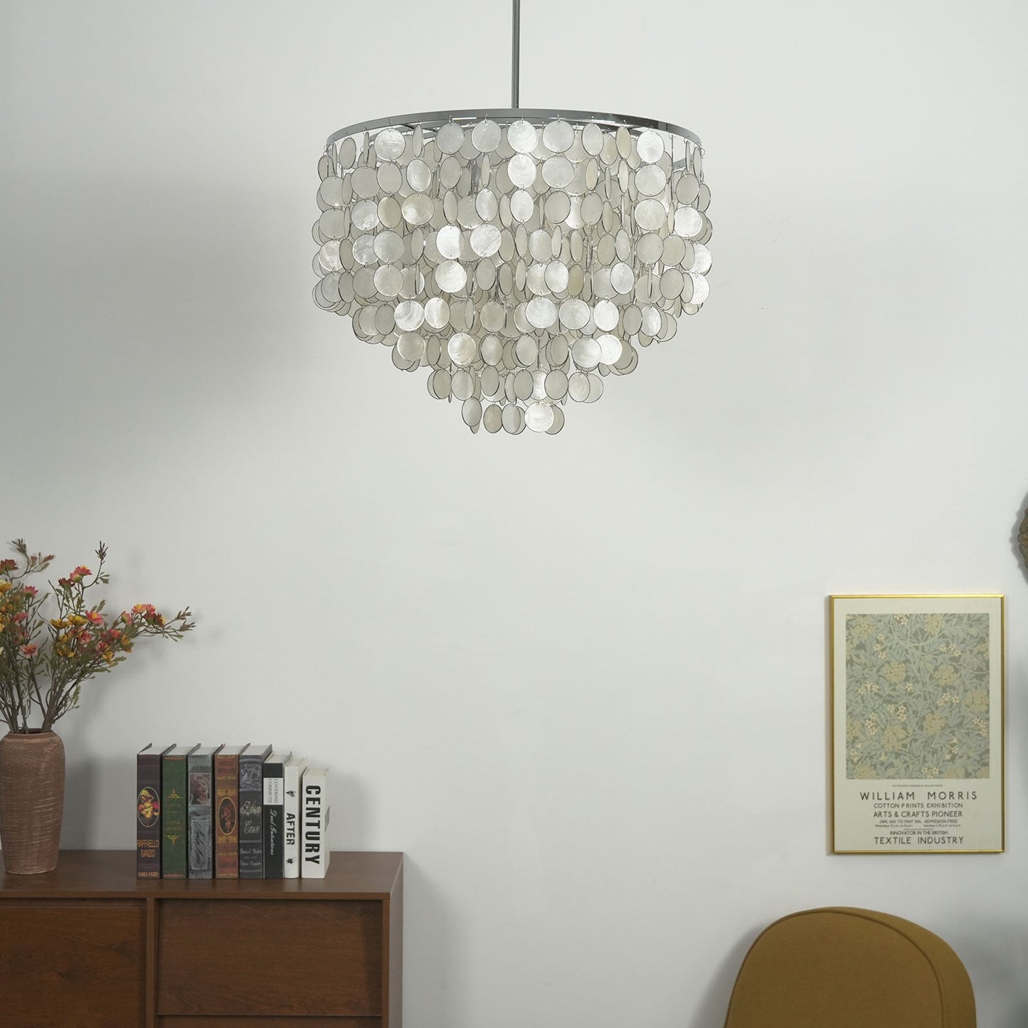 Capiz Shell Pendant Light — Coastal Luminescence - LumoTrot