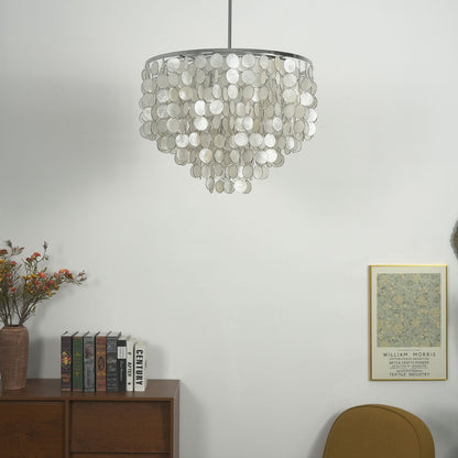 Capiz Shell Pendant Light — Coastal Luminescence - LumoTrot