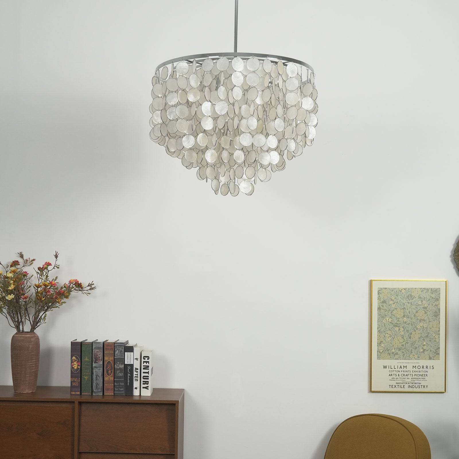 Capiz Shell Pendant Light — Coastal Luminescence - LumoTrot