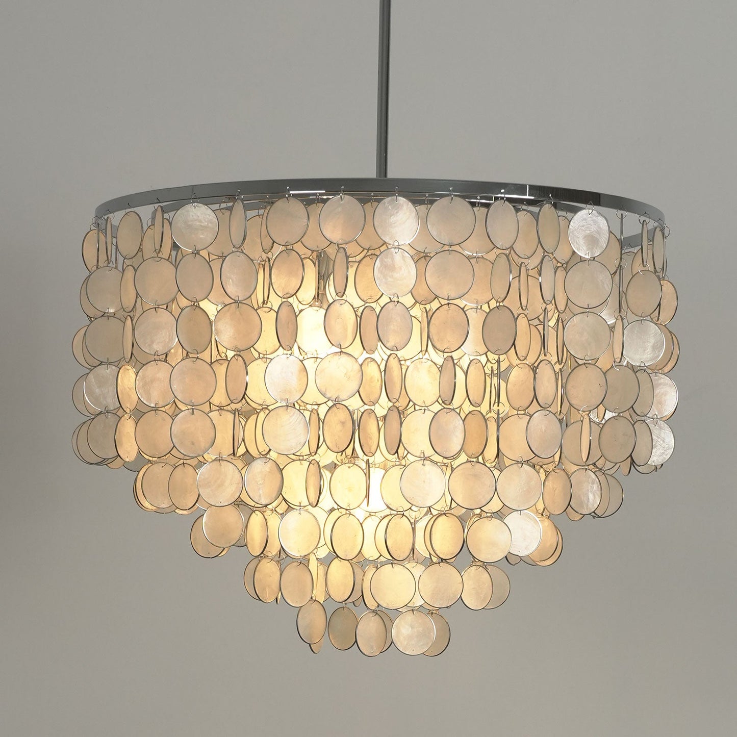 Capiz Shell Pendant Light — Coastal Luminescence - LumoTrot